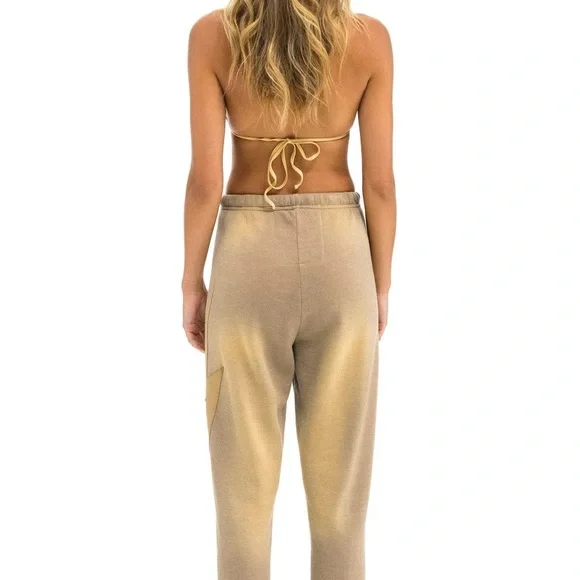 Aviator Nation Faded Tan set
